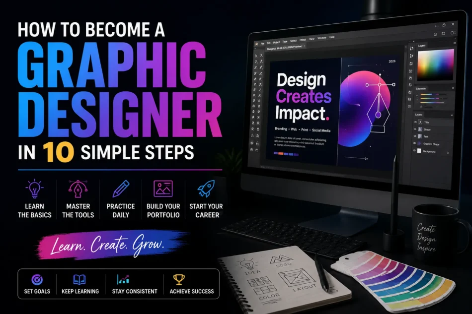 How to Become a Graphic Designer in 10 Simple Steps